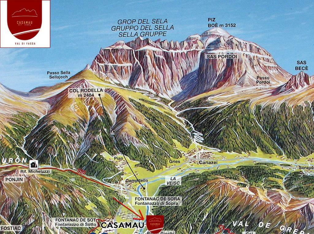 Ferienwohnung Casamau Trilo Campitello di Fassa Exterior foto